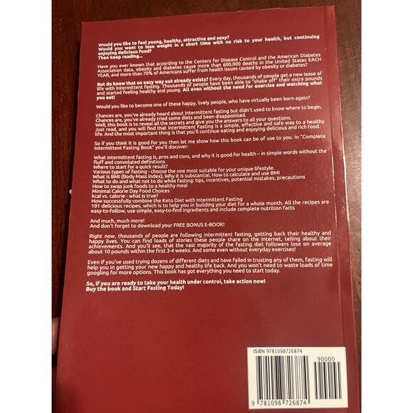 Complete Intermittent Fasting Book Ultimate Guide to Fast Weight Loss Amanda Lee - Picture 2 of 4